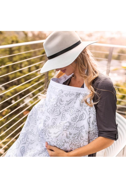 Накидка для кормления муслиновая Bebe Au Lait Atherton Накидка для кормления муслиновая Bebe Au Lait Atherton