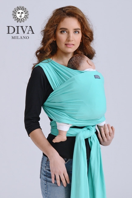 Слинг-шарф трикотажный Diva Stretchy, Mentol Слинг-шарф трикотажный Diva Stretchy, Mentol