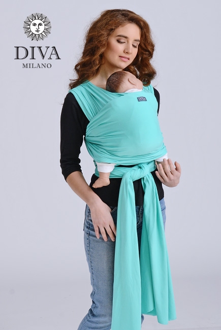 Слинг-шарф трикотажный Diva Stretchy, Mentol Слинг-шарф трикотажный Diva Stretchy, Mentol