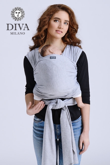 Слинг-шарф трикотажный Diva Stretchy, Nebbia Слинг-шарф трикотажный Diva Stretchy, Nebbia