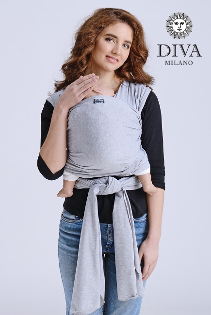 Слинг-шарф трикотажный Diva Stretchy, Nebbia Слинг-шарф трикотажный Diva Stretchy, Nebbia