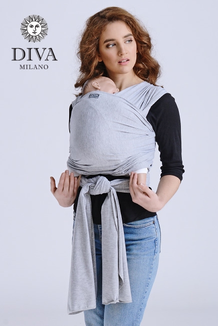 Слинг-шарф трикотажный Diva Stretchy, Nebbia Слинг-шарф трикотажный Diva Stretchy, Nebbia