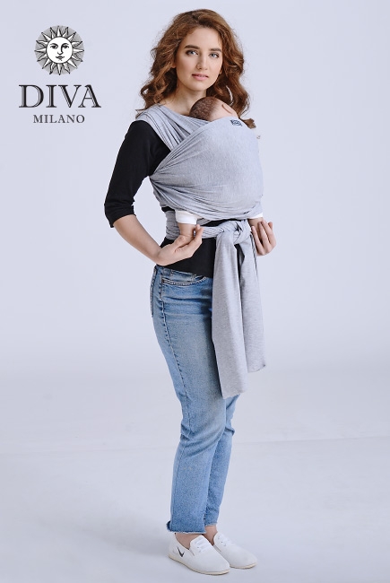 Слинг-шарф трикотажный Diva Stretchy, Nebbia Слинг-шарф трикотажный Diva Stretchy, Nebbia