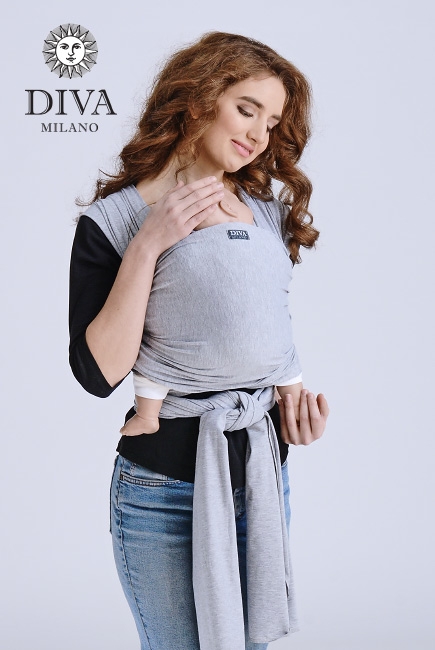 Слинг-шарф трикотажный Diva Stretchy, Nebbia Слинг-шарф трикотажный Diva Stretchy, Nebbia