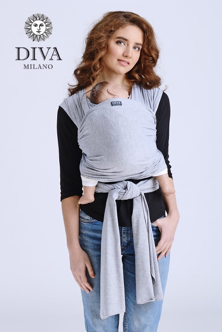 Слинг-шарф трикотажный Diva Stretchy, Nebbia Слинг-шарф трикотажный Diva Stretchy, Nebbia