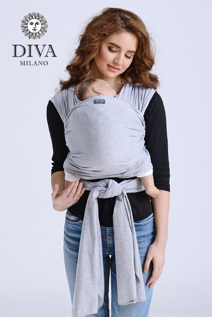 Слинг-шарф трикотажный Diva Stretchy, Nebbia Слинг-шарф трикотажный Diva Stretchy, Nebbia