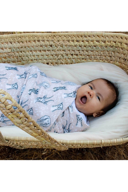 Бамбуковые пеленки для новорожденных Bebe Au Lait, набор 2, Safari/Leopard Бамбуковые пеленки для новорожденных Bebe Au Lait, набор 2, Safari/Leopard