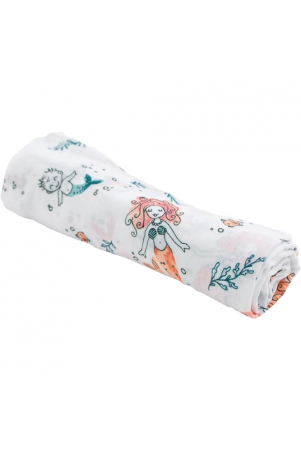 Бамбуковая пеленка для новорожденных Bebe Au Lait, Mermaid Бамбуковая пеленка для новорожденных Bebe Au Lait, Mermaid