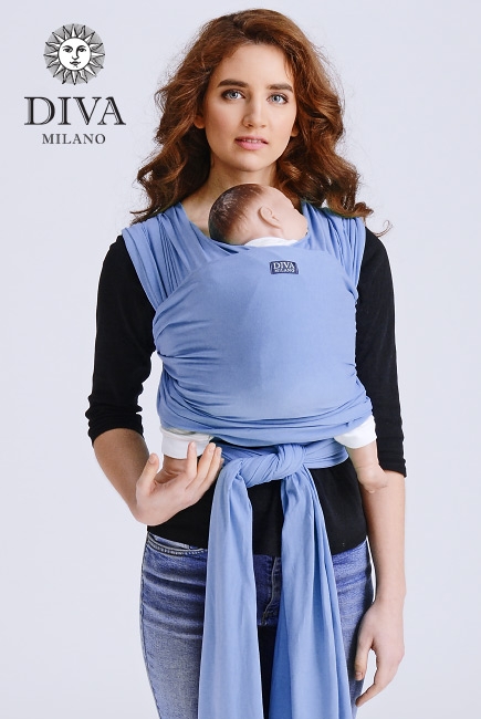 Слинг-шарф трикотажный Diva Stretchy, Cielo Слинг-шарф трикотажный Diva Stretchy, Cielo