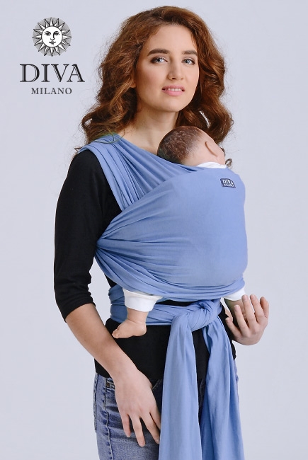 Слинг-шарф трикотажный Diva Stretchy, Cielo Слинг-шарф трикотажный Diva Stretchy, Cielo