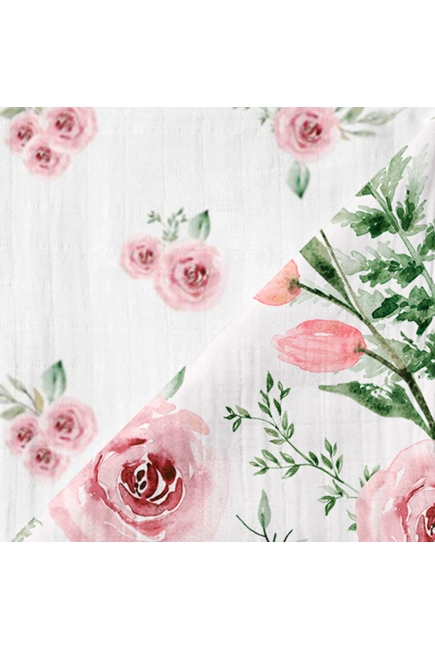 Муслиновые пеленки для новорожденных Adam Stork большие, набор 2, Flowers Муслиновые пеленки для новорожденных Adam Stork большие, набор 2, Flowers