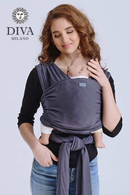 Трикотажный слинг-шарф Diva Stretchy, Grafite Трикотажный слинг-шарф Diva Stretchy, Grafite