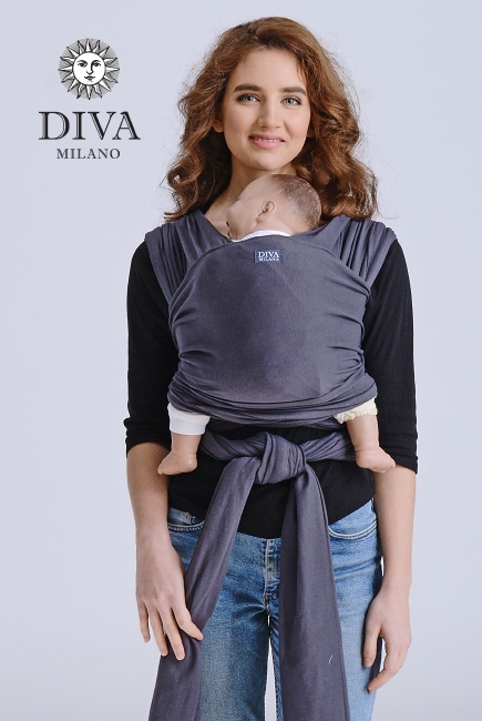 Трикотажный слинг-шарф Diva Stretchy, Grafite Трикотажный слинг-шарф Diva Stretchy, Grafite