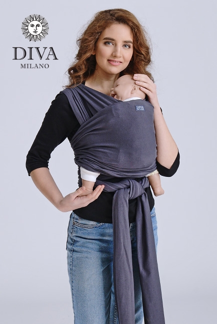 Трикотажный слинг-шарф Diva Stretchy, Grafite Трикотажный слинг-шарф Diva Stretchy, Grafite