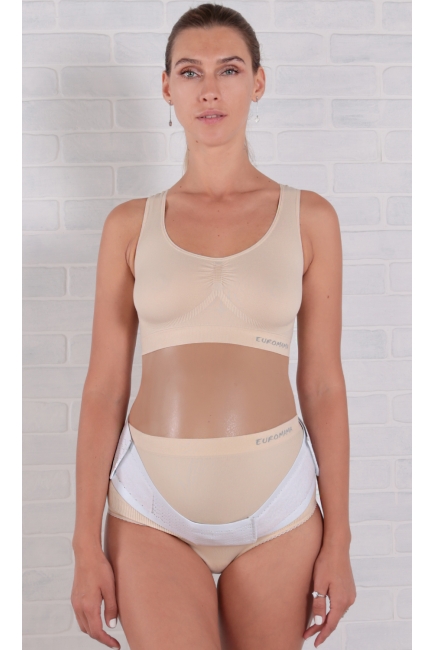 Бандаж для беременных дородовой (пояс), белый