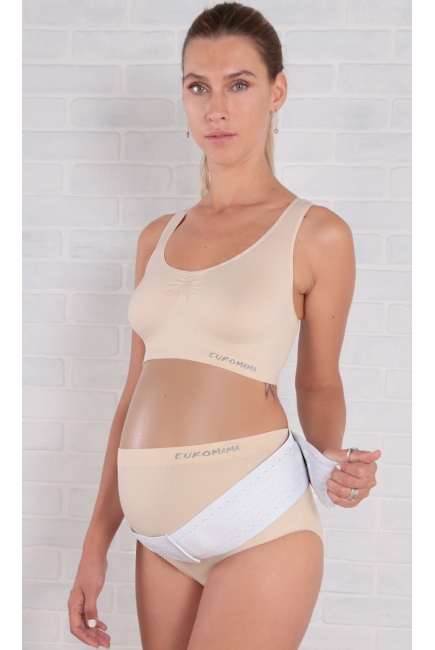 Бандаж для беременных дородовой (пояс), белый