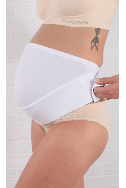 Бандаж для беременных дородовой мягкий "Животик", белый Бандаж для беременных дородовой мягкий "Животик", белый