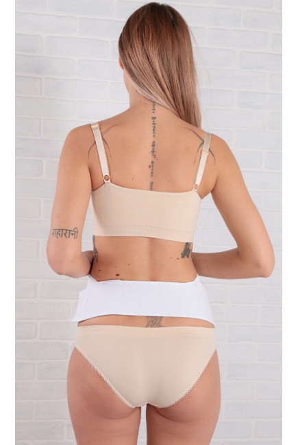 Бандаж для беременных дородовой мягкий "Животик", белый Бандаж для беременных дородовой мягкий "Животик", белый