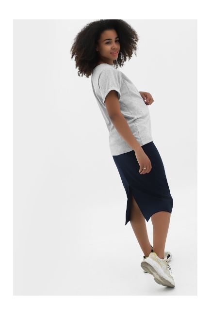 Юбка-карандаш для беременных и родивших универсальная, цвет темно-синий