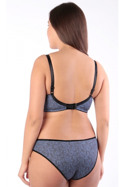 Бюстгальтер для кормления и беременных Viola, фантазия синий