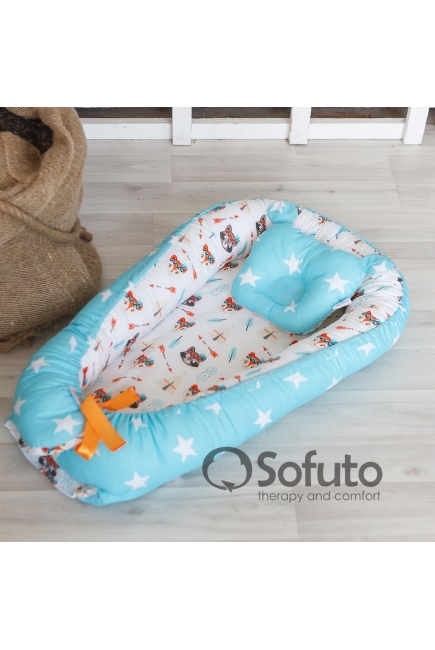 Гнездышко-кокон для новорожденных Babynest, Indians Гнездышко-кокон для новорожденных Babynest, Indians
