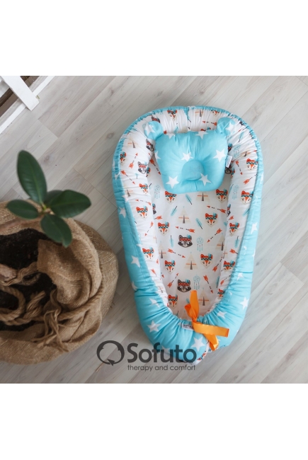 Гнездышко-кокон для новорожденных Babynest, Indians Гнездышко-кокон для новорожденных Babynest, Indians