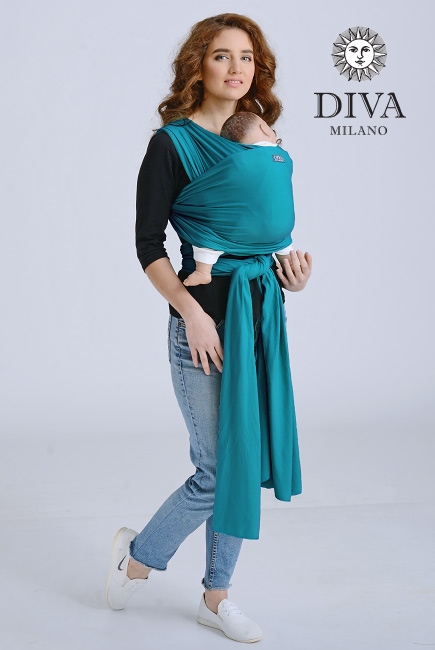 Слинг-шарф трикотажный Diva Stretchy, Smeraldo