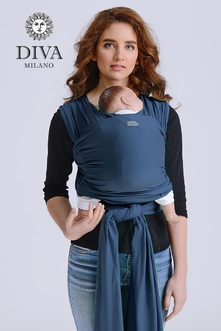 Трикотажный слинг для новорожденных Diva Stretchy, Indigo Трикотажный слинг для новорожденных Diva Stretchy, Indigo
