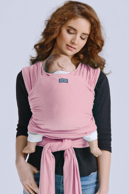Трикотажный слинг-шарф Diva Stretchy, Pink Трикотажный слинг-шарф Diva Stretchy, Pink