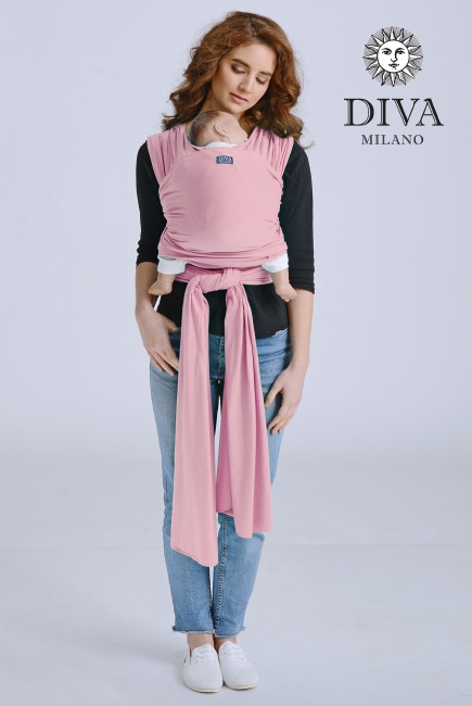 Трикотажный слинг-шарф Diva Stretchy, Pink Трикотажный слинг-шарф Diva Stretchy, Pink