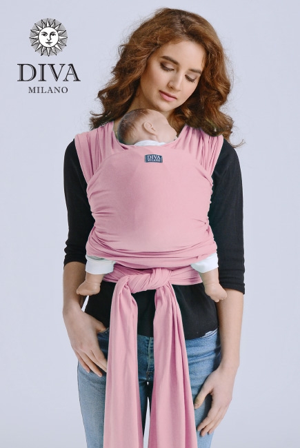 Трикотажный слинг-шарф Diva Stretchy, Pink Трикотажный слинг-шарф Diva Stretchy, Pink