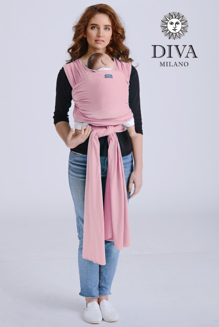 Трикотажный слинг-шарф Diva Stretchy, Pink Трикотажный слинг-шарф Diva Stretchy, Pink