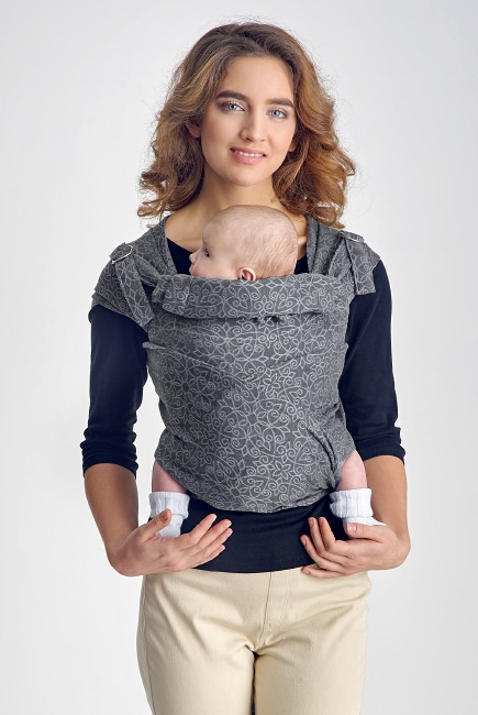 Май-слинг Diva Basico, Charcoal с капюшоном Май-слинг Diva Basico, Charcoal с капюшоном