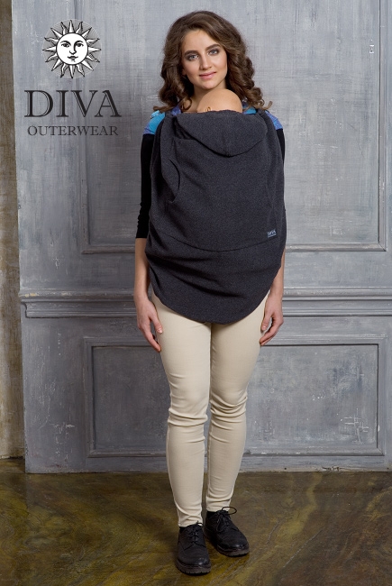 Слингонакидка из шерсти Diva Outerwear Antracite (графит) Слингонакидка из шерсти Diva Outerwear Antracite (графит)