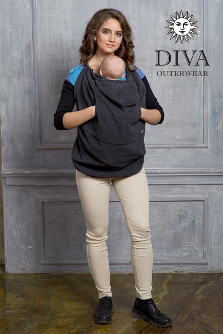 Слингонакидка из шерсти Diva Outerwear Antracite (графит) Слингонакидка из шерсти Diva Outerwear Antracite (графит)