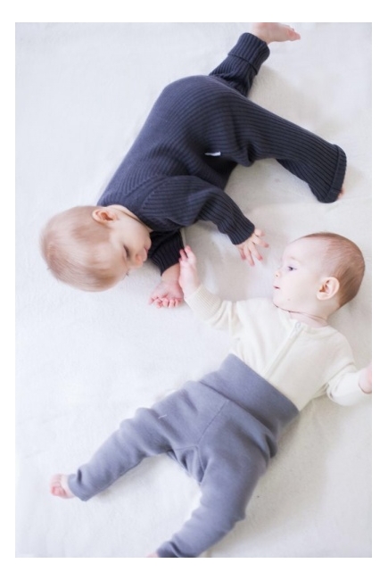 KoCoi Комбинезон детский из шерсти мериноса, графит (термобелье)