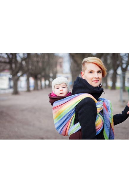 Слинг-шарф Ellevill Gaia Rainbow со льном Слинг-шарф Ellevill Gaia Rainbow со льном