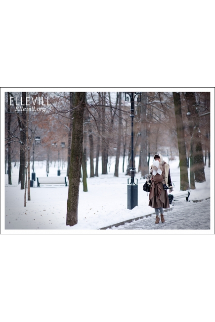 Слинг-шарф Ellevill Zara Chocco