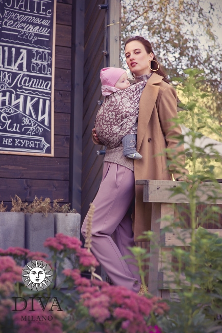 Слинг-шарф Diva Milano c коноплей, Rose Canella Слинг-шарф Diva Milano c коноплей, Rose Canella