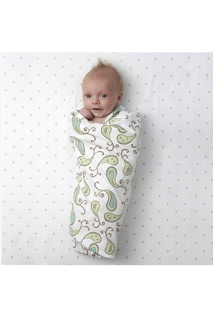 Фланелевая пеленка для новорожденного SwaddleDesigns Lime w/BR Mod C Фланелевая пеленка для новорожденного SwaddleDesigns Lime w/BR Mod C