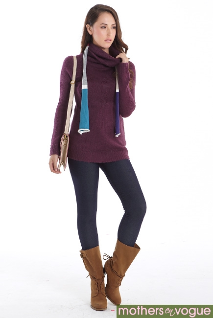 Свитер для кормящих шерстяной Love Actually, аметист