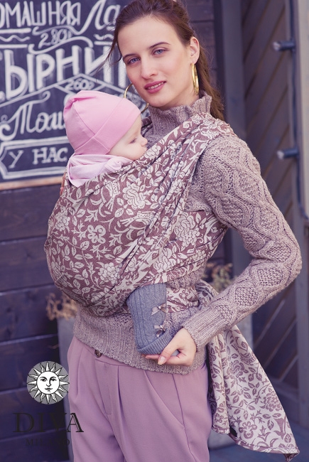 Слинг-шарф Diva Milano c коноплей, Rose Canella Слинг-шарф Diva Milano c коноплей, Rose Canella