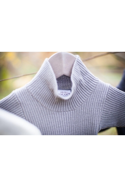 KoCoi Боди детский из шерсти мериноса, графит