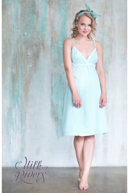 Ночная сорочка для беременных и кормящих "Селена" Milk Rivers,ментол