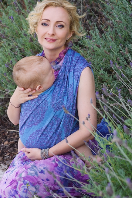 Слинг-шарф Diva Essenza, Celeste с бамбуком Слинг-шарф Diva Essenza, Celeste с бамбуком