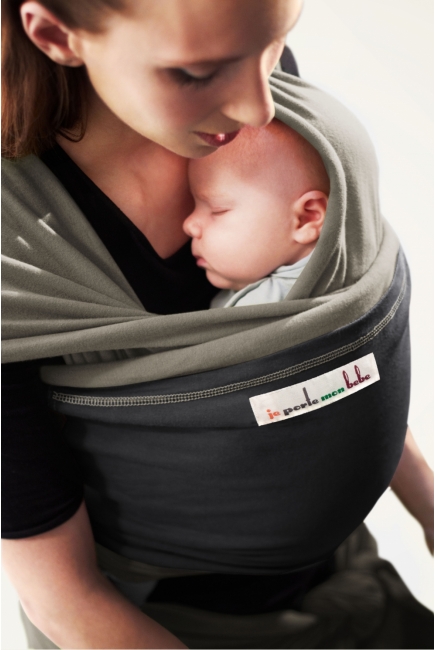 Слинг-шарф JPMBB трикотажный, цвет "оливковый-антрацит"