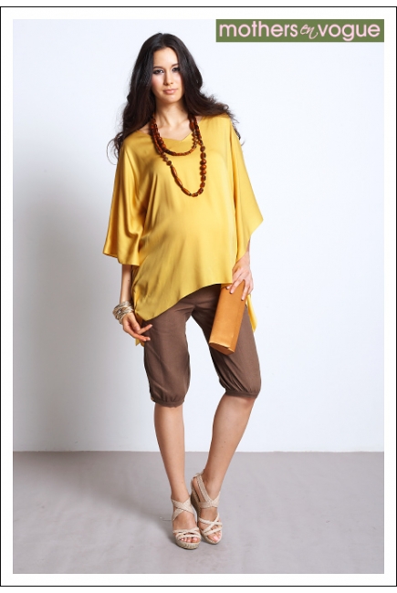 Топ для беременных Mothers en Vogue "Bianca Kaftan", цвет золотой