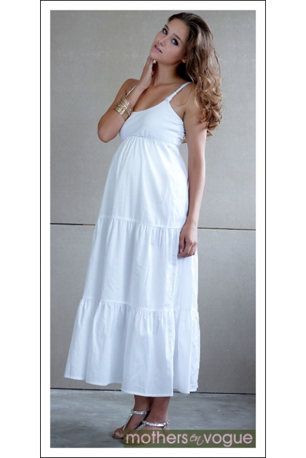 Платье Mothers en Vogue "Getaway Maxi", цвет белый