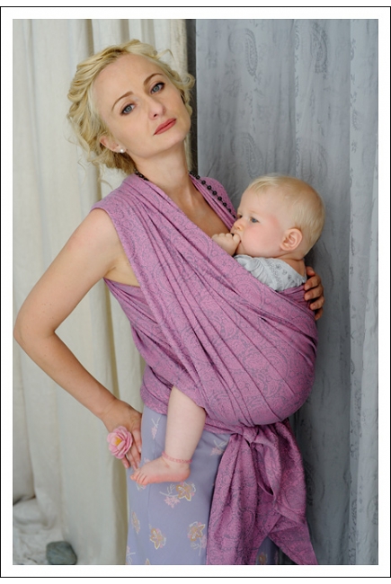 Слинг-шарф Ellevill Paisley Silver-Pink