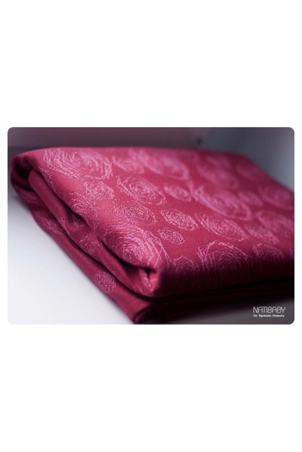 Слинг-шарф Nati Quadroses Carmin со льном